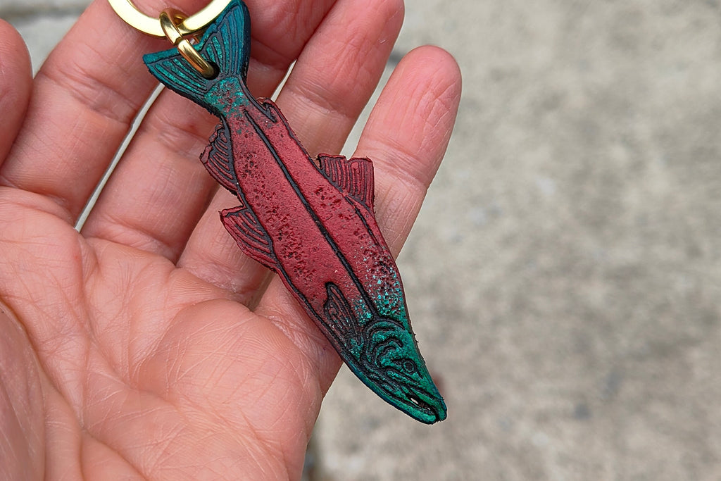 Painted Sockeye Keychain