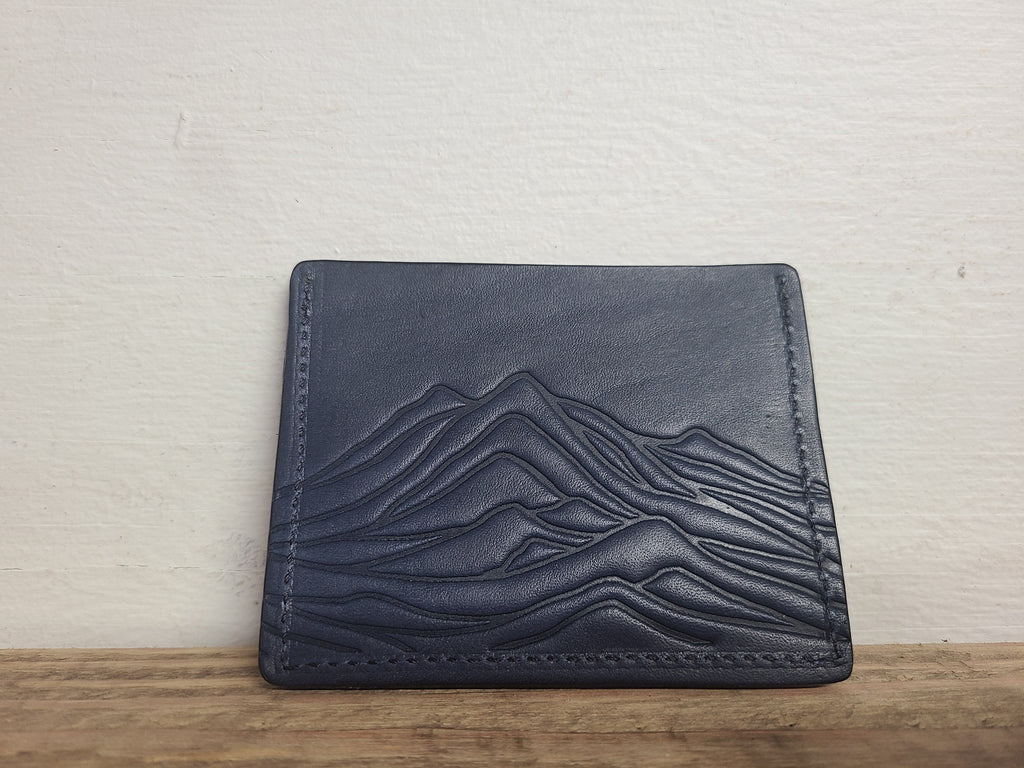 Horizontal Card Wallet - navy mountains (rts)