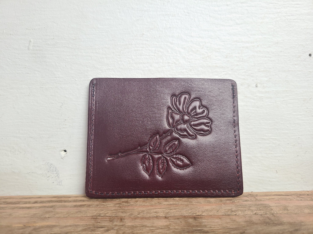 Horizontal Card Wallet- berguny wild rose (rts)
