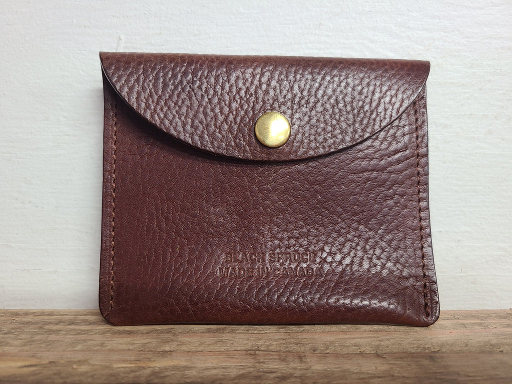 Change Purse Wallet - Pebbled Brown (rts)