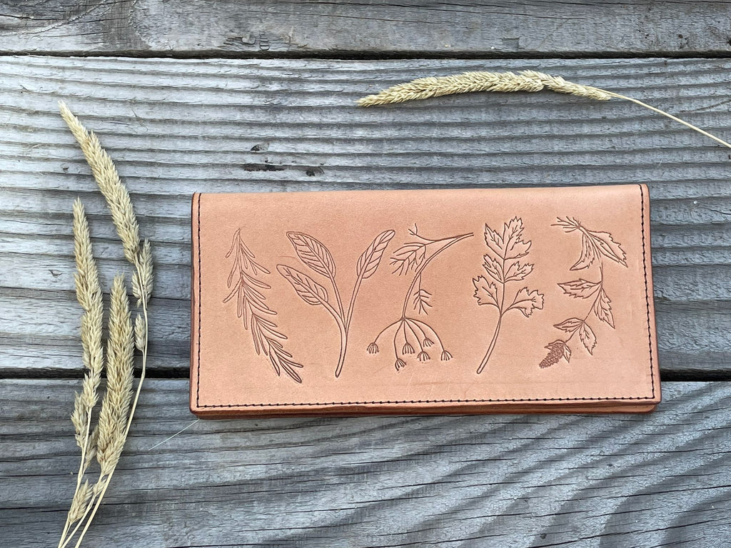 Long Wallet – Black Spruce Leather